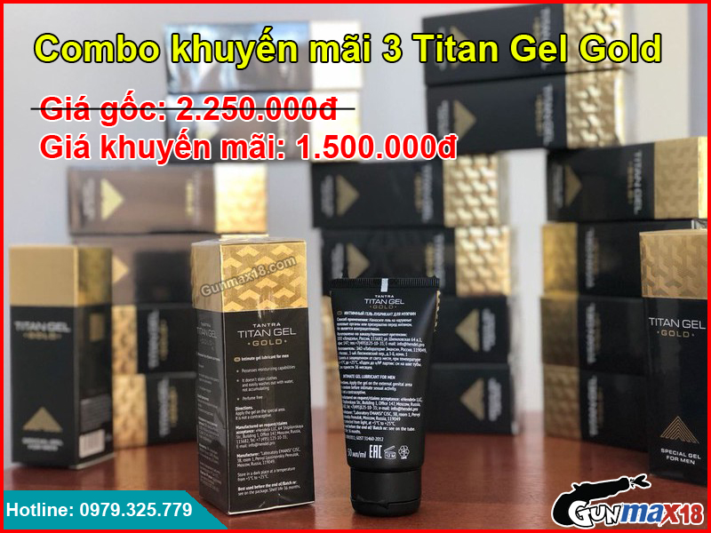 Combo khuyến mãi 3 titan gel gold