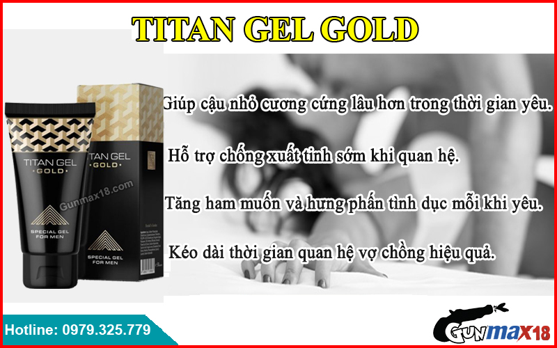 Công dụng của Titan Gel Gold